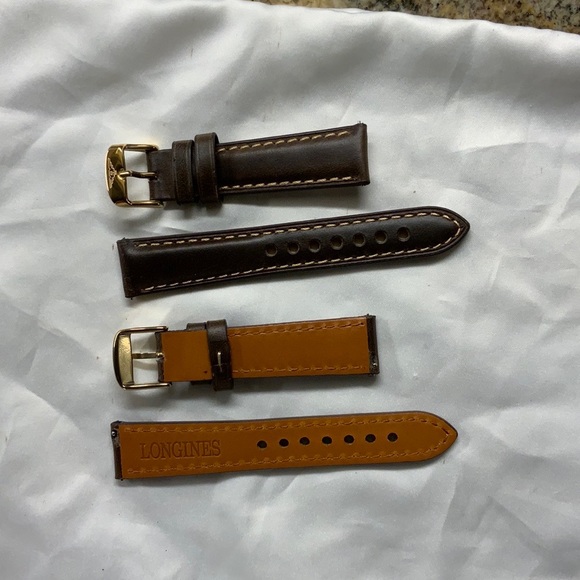 Top Grain Longines Leather Watch Strap - Picture 6 of 6
